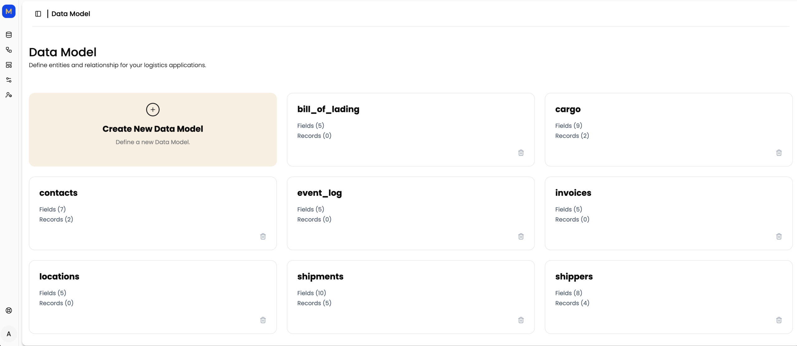 My-CLM Data Model Builder screenshot